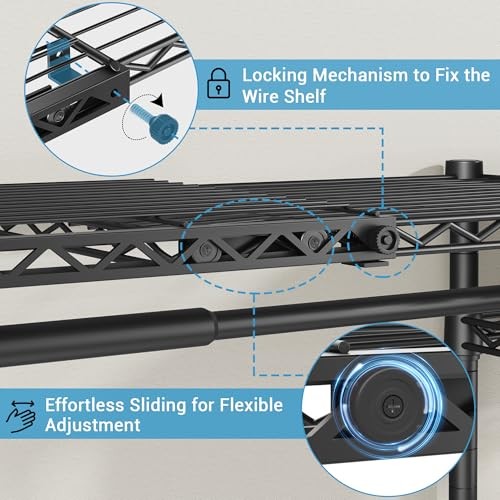 X30 Expandable Clothes Rack Adjustable from 5'1" to 6'11", 950lbs Capacity gallery