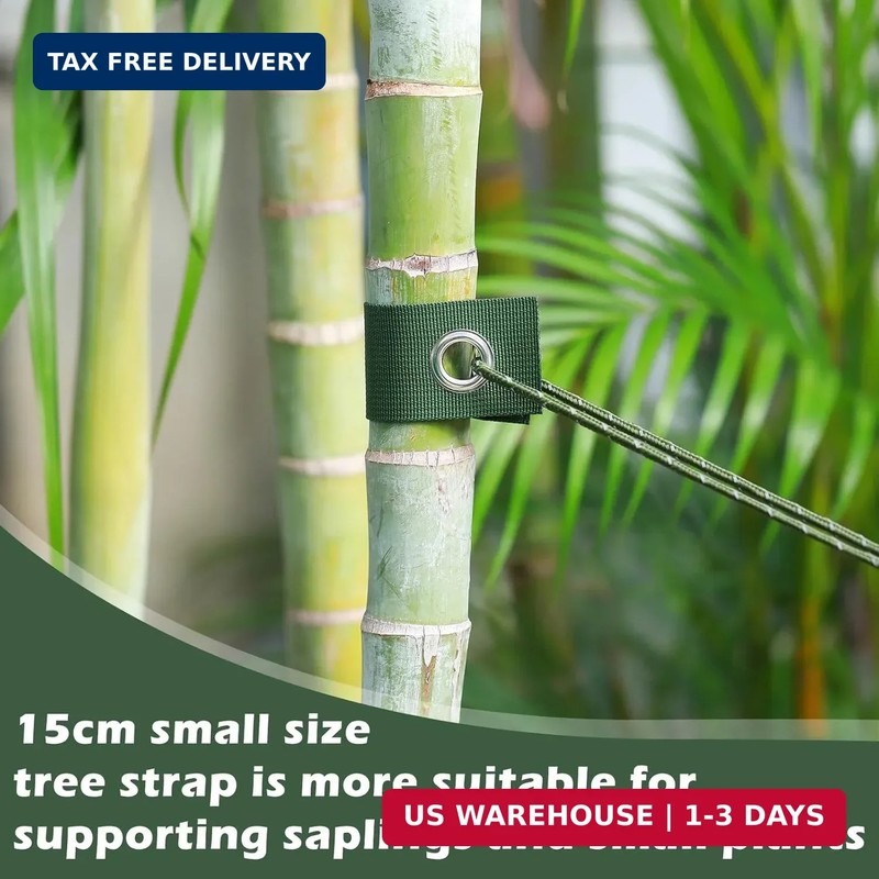 Sintuff 9 Set Heavy Duty Tree Stake Kit 5.91 Inches/ 15 cm Tree Straps for Staki gallery
