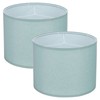 2Set Drum Lamp Shades for Table Lamps, 13"x13"x10" Linen Lampshade, Dark Gray gallery