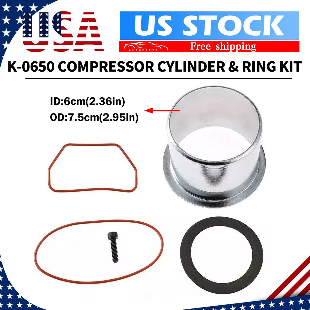 ✅K-0650 Air Compressor Cylinder Sleeve and Compression Ring Kit for Craftsman US gallery