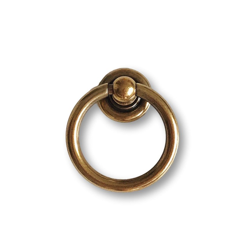 Plain Antique Brass Ring Pulls Hardware Cabinet Pull Drawer Pull gallery