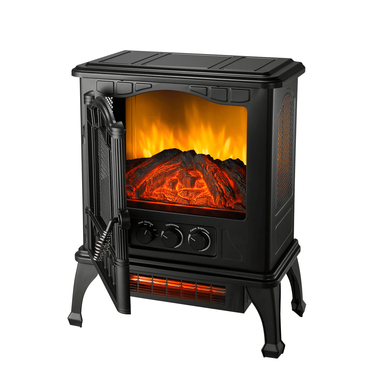 Mainstays 2-Setting 3D Electric Stove Heater with Life-like Flame (SHAG-G24F)™ gallery