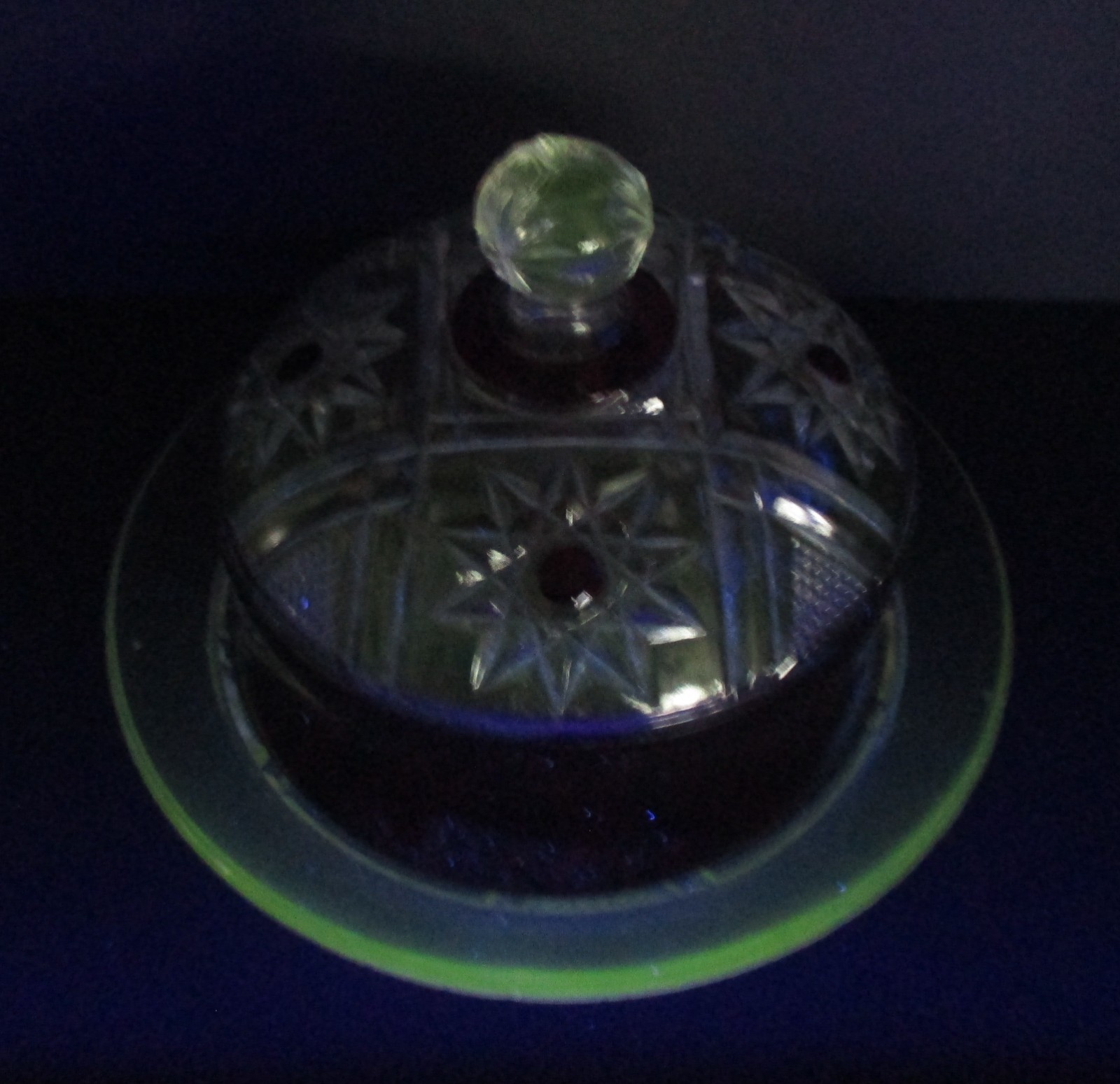 Early 20th Century EAPG Ruby Stained Glass Covered Butter Dish gallery