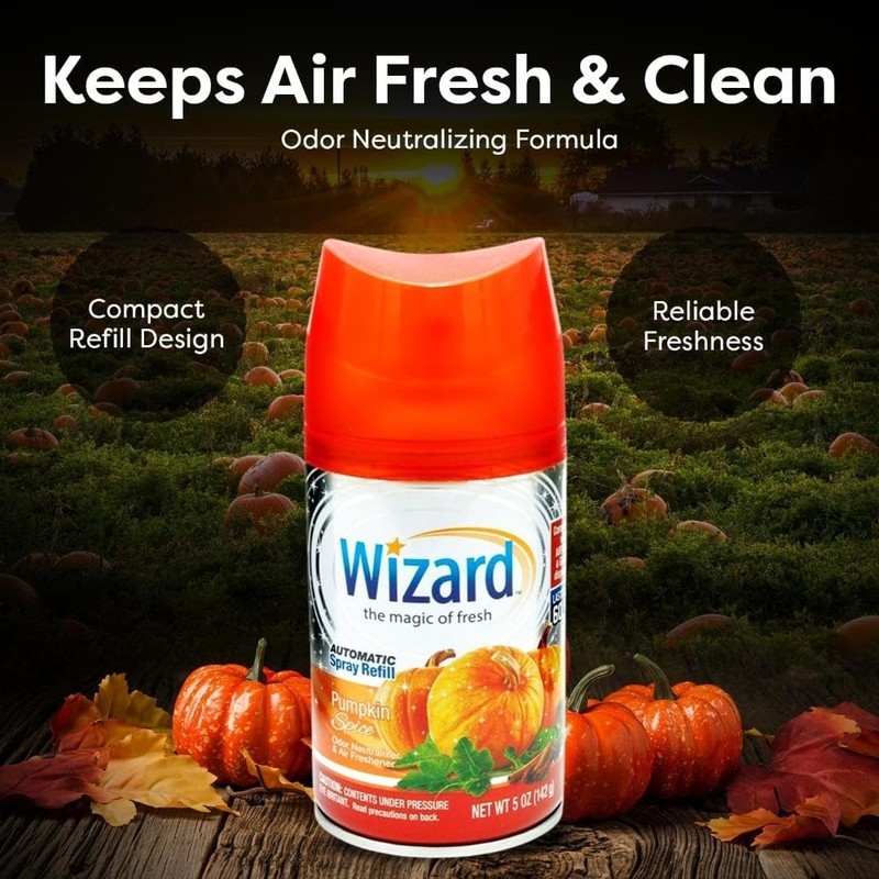 12 WIZARD AUTOMATIC SPRAY REFILLS – 5 oz – VARIETY PACK (12 Different Scents) gallery