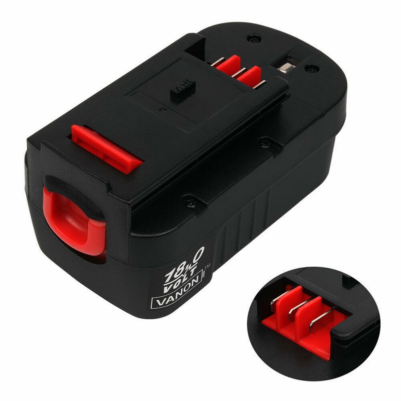 2Pack HPB18 For BLACK&DECKER 18V 18 Volt NI-Mh 4.8Ah Battery HPB18-OPE 244760-00 gallery