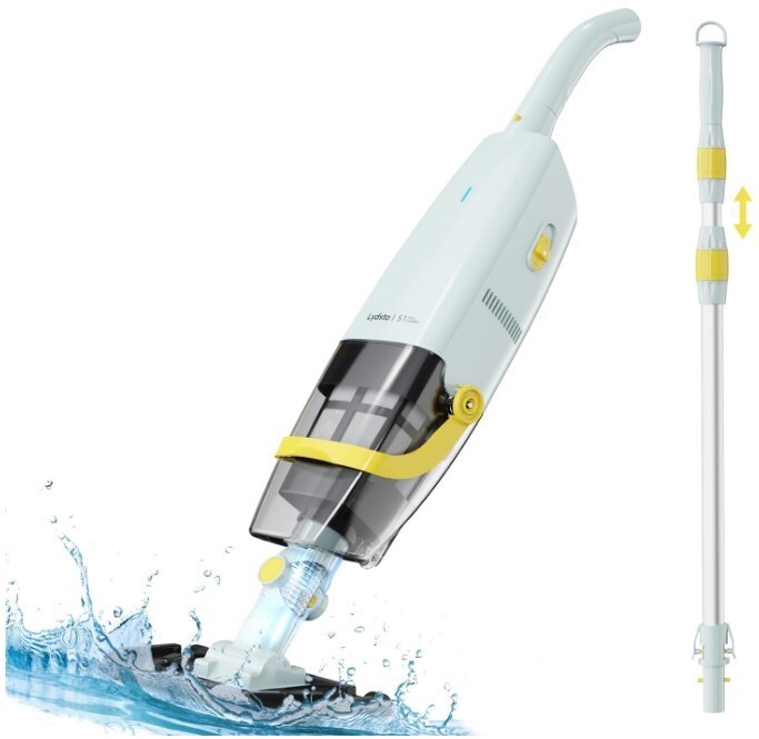 Handheld Pool Vacuum with Telescopic Pole, Cordless Rechargeable Pool Cleaner gallery