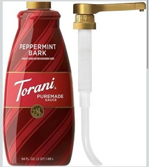 Torani Puremade Peppermint Bark Sauce 64oz With Pump