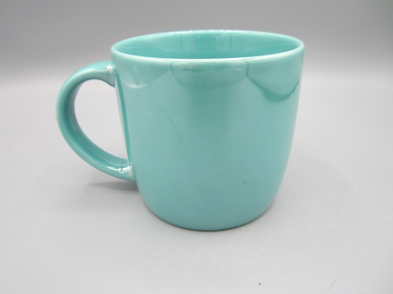 Dunkin Doonuts Teal Blue Glossy Finish, White Logo, Coffee Tea Mug 14 oz (02) gallery