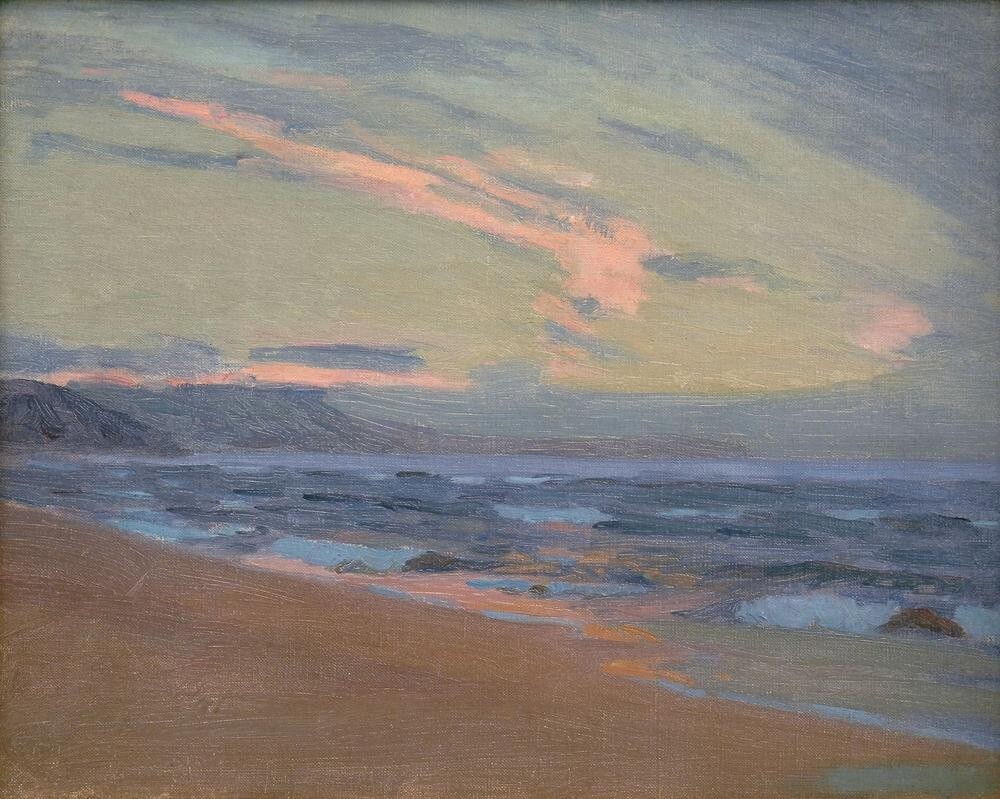 Arthur Wesley Dow – Seashore [Woodcut] – Arts and Crafts Coastal Art Print 1902 gallery