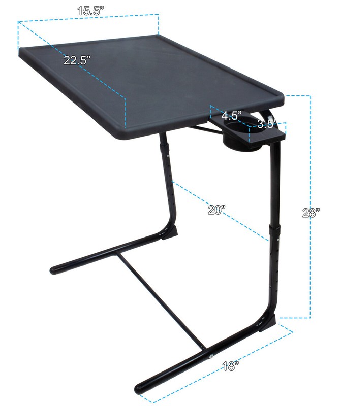 TV Tray Table Portable Foldable & Adjustable Laptop, Eating Plastic Tray Table gallery