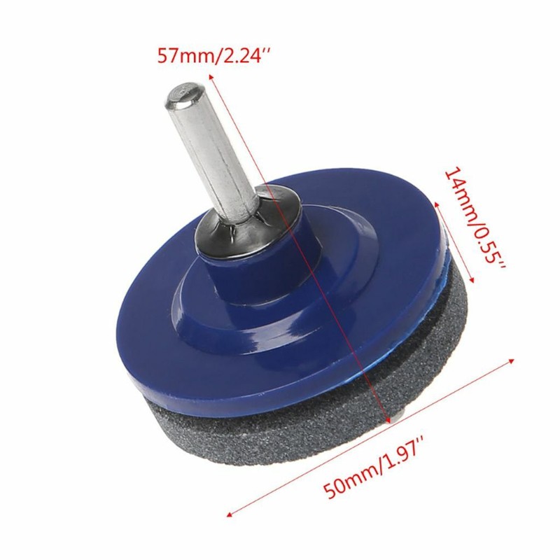 Universal Lawnmower Blade Sharpener Lawn Mower for Any Power Drill Hand Drill US gallery