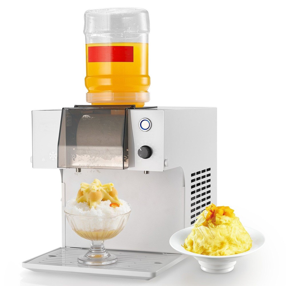 Adjustable Snowflake Ice Machine: 0-100 Speed, 132lb/24h, Cold-Rolled Steel Body