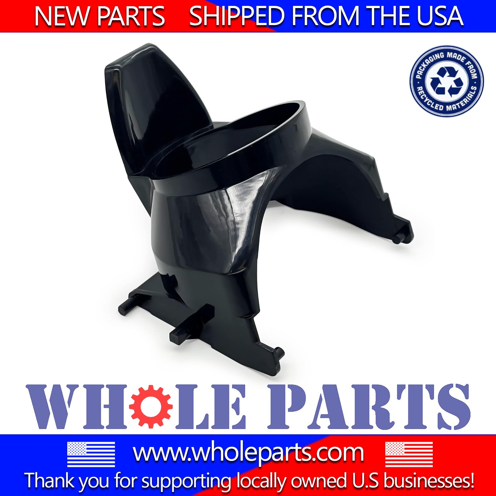 New 241681903 Refrigerator Ice Dispenser Actuator Lever and Funnel (Black) gallery