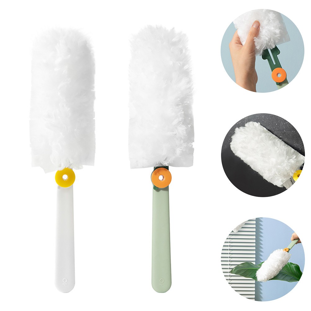 2Pcs Household Electrostatic Hand Dusters White Non Shedding Cleaning Tools gallery