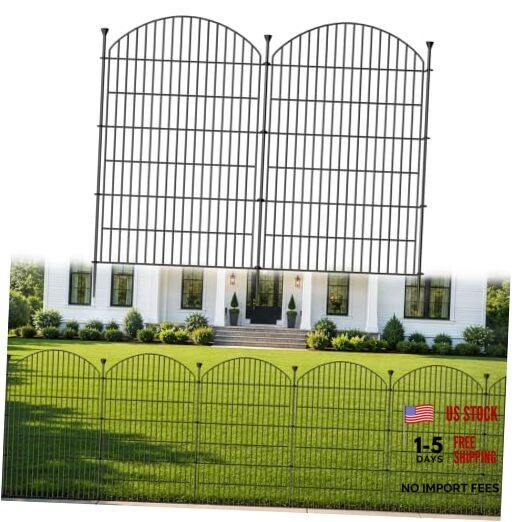 12 Pack No Dig Decorative Garden Fence Panels, 12 Pack - 40in(H) x 29ft(L) gallery