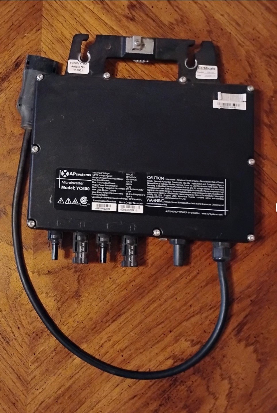 APsystems Microinverter, model YC-600(Y)-NA, for solar panels gallery