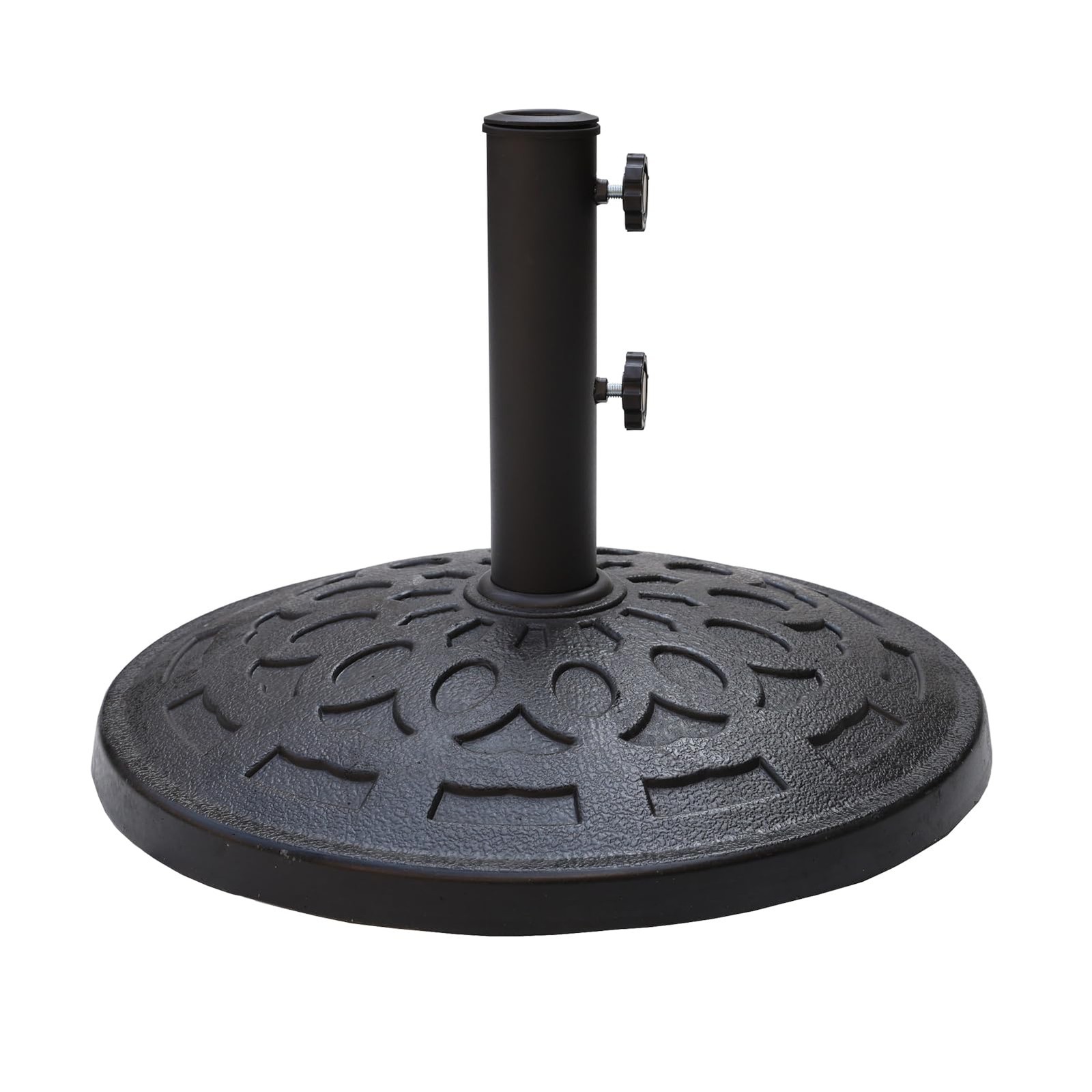 42 lb Heavy Duty Round Patio Base Stand for Outdoor Market Table Umbrella, Black gallery