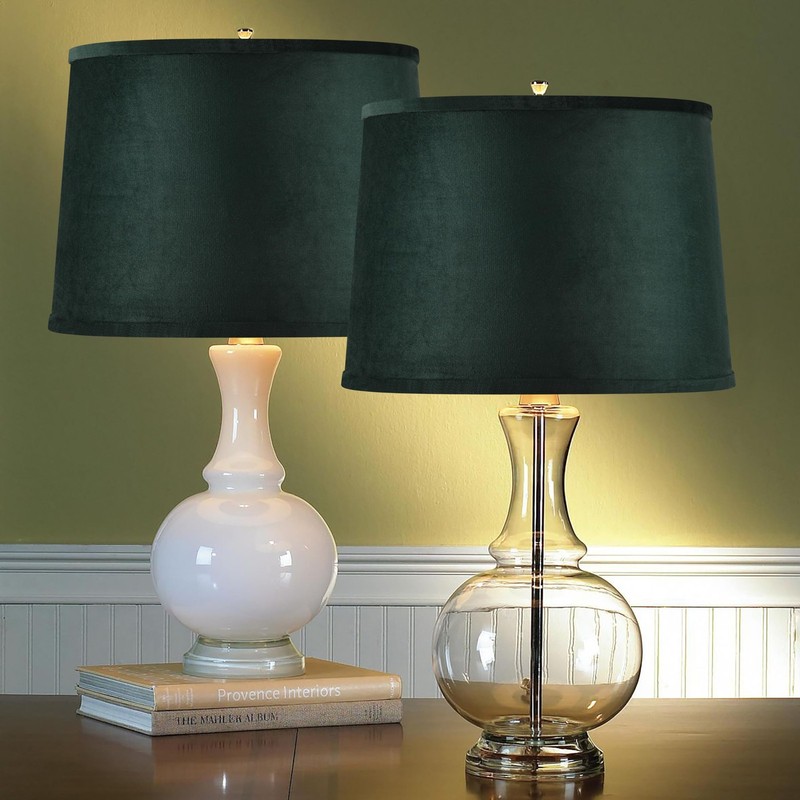 Drum Lamp Shades Large (2 Pack), 14 * 16 * 10 Inch Luxurious Gold Mirror Refl... gallery