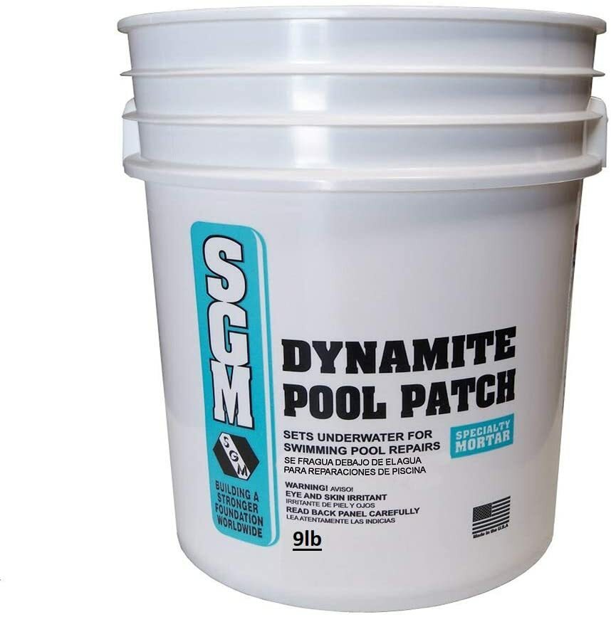 SGM Pool Patch Plaster Repair for Swimming Pool White 9-lbs gallery