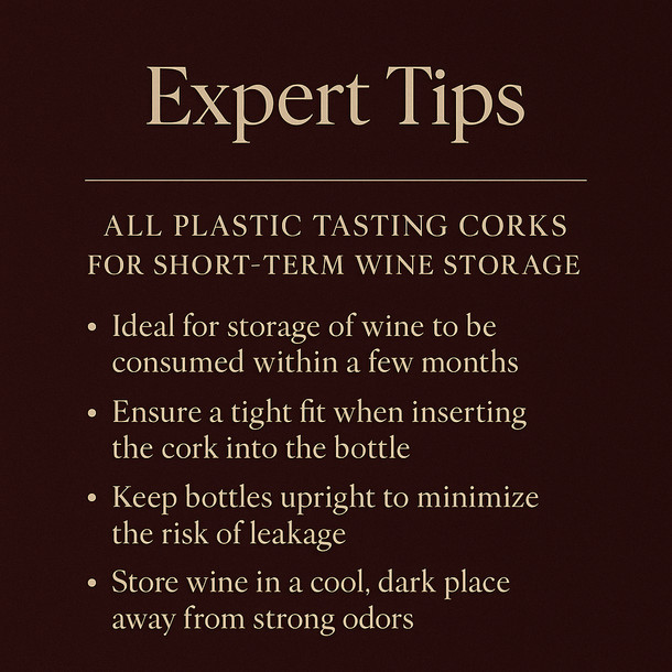 LD Carlson All Plastic Tasting Corks (25/Bag) gallery