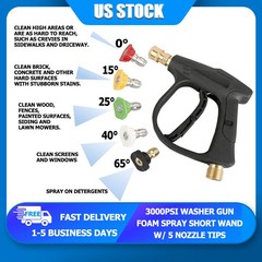 Manual Pressure Washer 5 Spray Patterns 20.7MPa Home/Garage Use