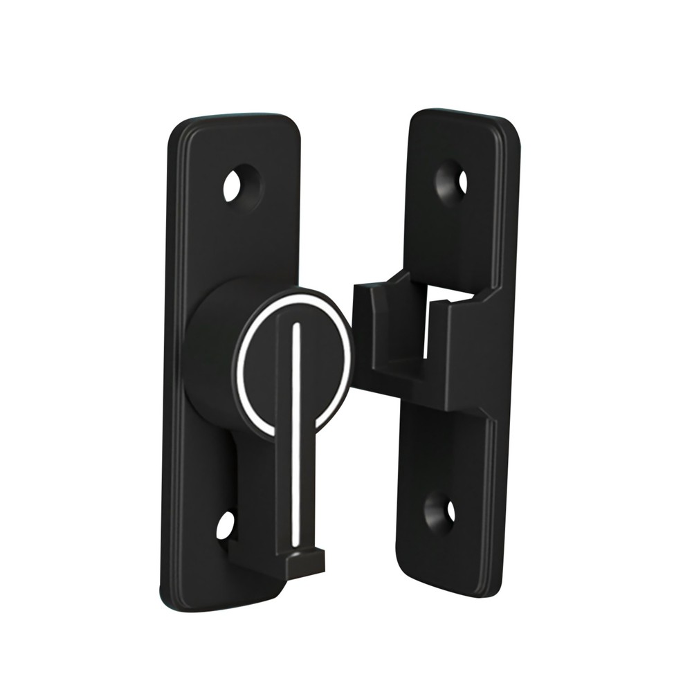 90° Keyless Interior Door Bolt Luminous Surface-mounted Room Door Latch ss