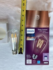 Philips Smart LED Easy Control Connected By WIZ Wi-Fi, 60W, ST19, E26, 500 Lumen