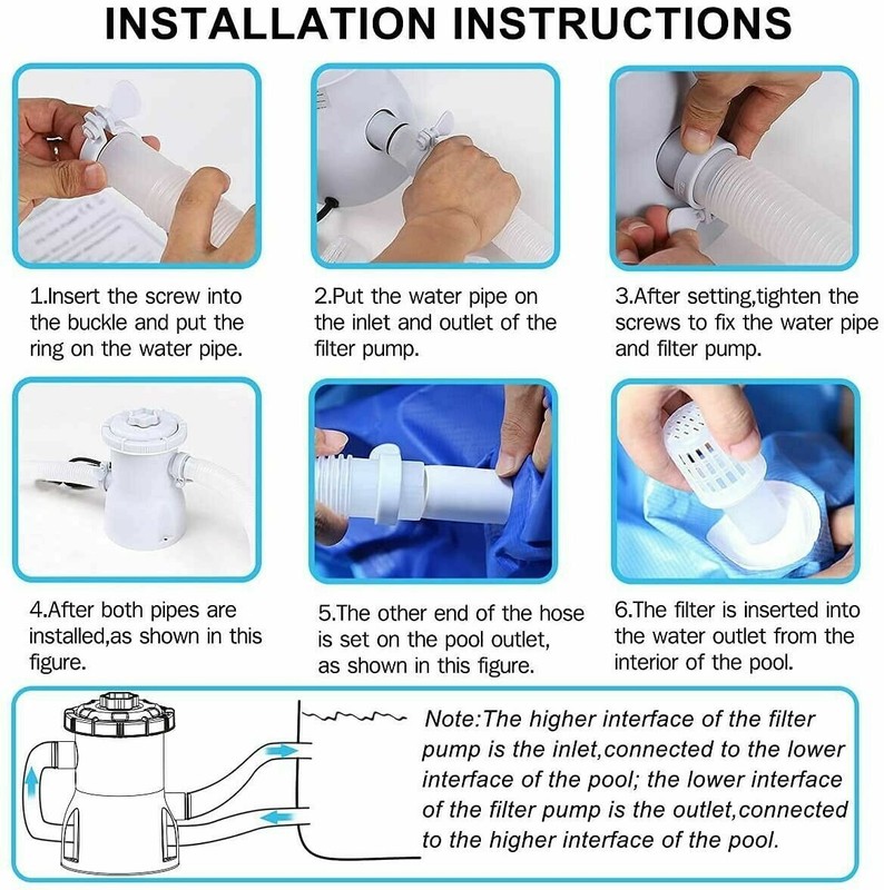 Zoetime Cartridge Pool Filter System & Pump For Above Ground Pool Model# 53011E gallery