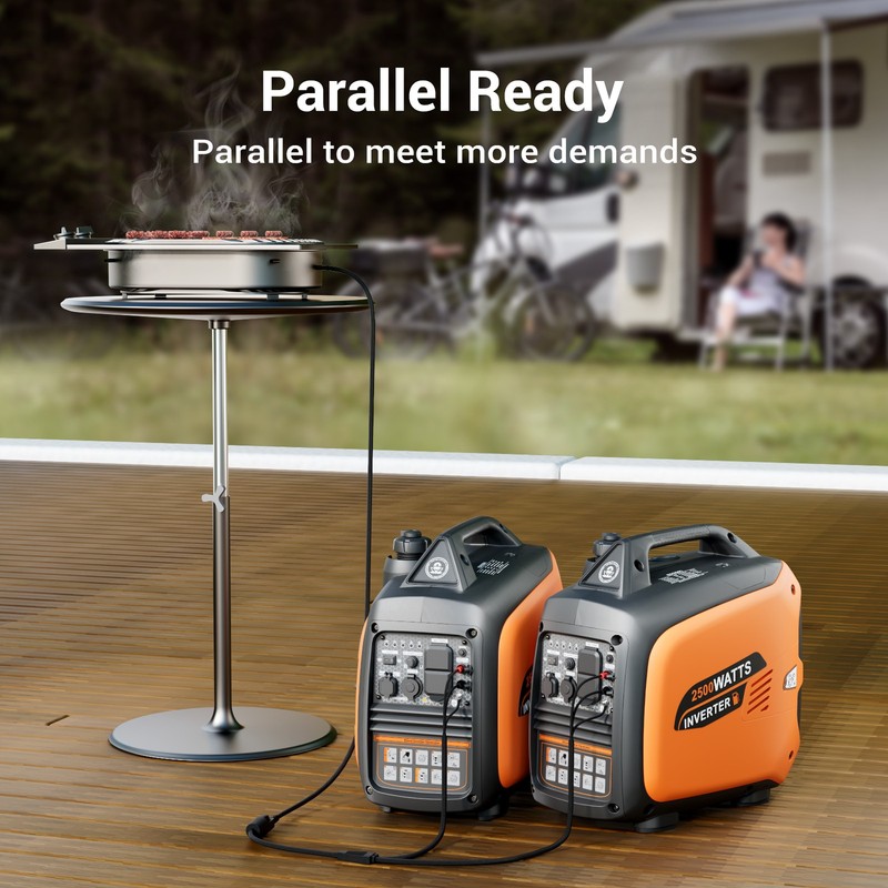 2500Watt Gas Powered Generator Portable Inverter Generator 52dB Super Quiet USA gallery