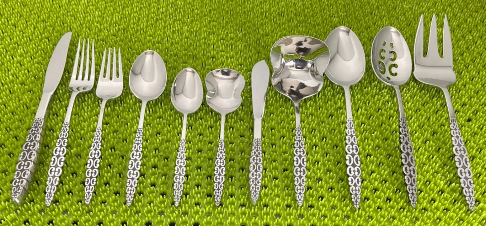 International Silver Lyon ROMANESQUE Stainless Scrolls Flatware CHOICE E28G gallery
