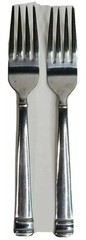 Salad Fork Farberware 2 Count Flatware 6.75 inch Stainless 18/0