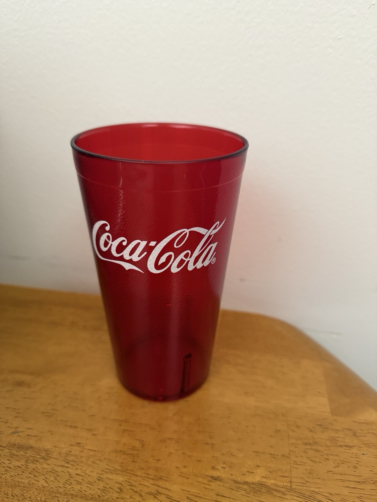 Coca Cola Logi ruby red plastic tumblers 16 Ounce (set of 4) gallery