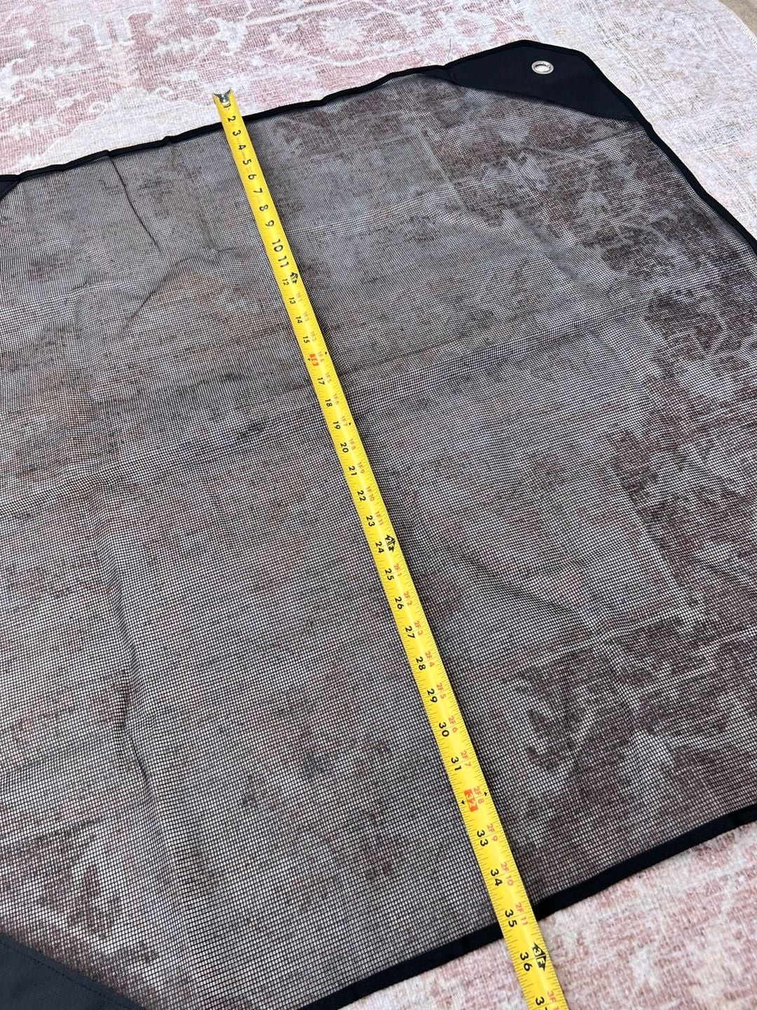 Unbranded Black Sand-Free Mesh Beach Mat Ground Cover 36" x 36" gallery