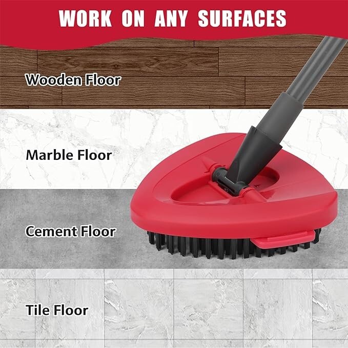 2 Pack Scrub Brush Replacement Head Spin Mop Head Base Hard Bristle Cleaning gallery