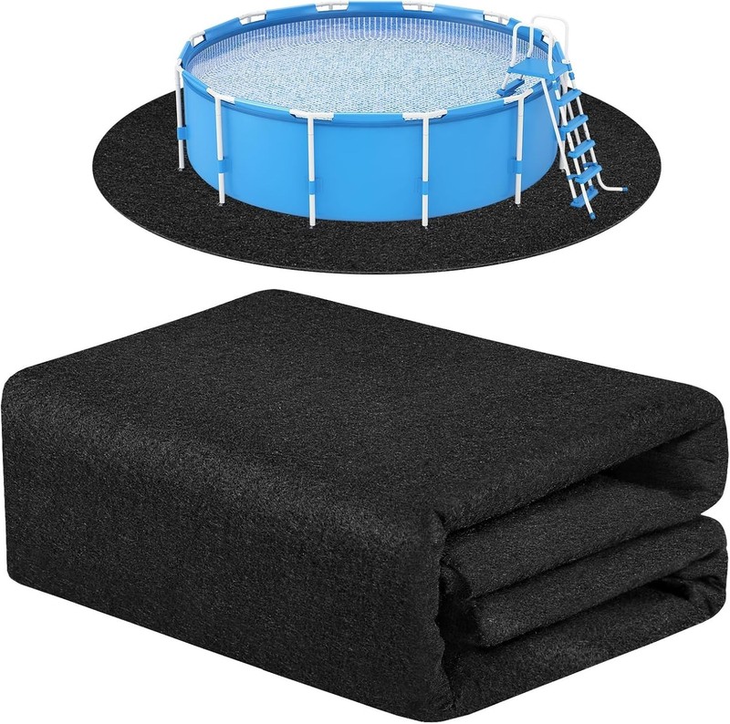 Durable 12ft Swimming Pool Ground Cloth - Pool Equipment Pad gallery