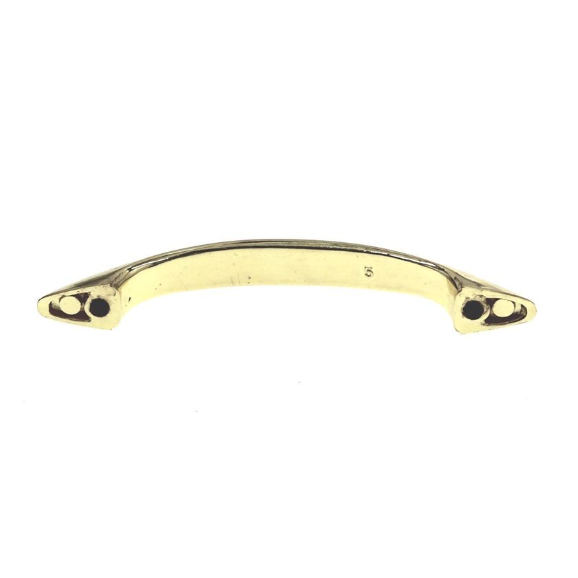 Ultra Hardware Designer's Edge Arch Pull 3" Ctr Polished Brass 59145 gallery