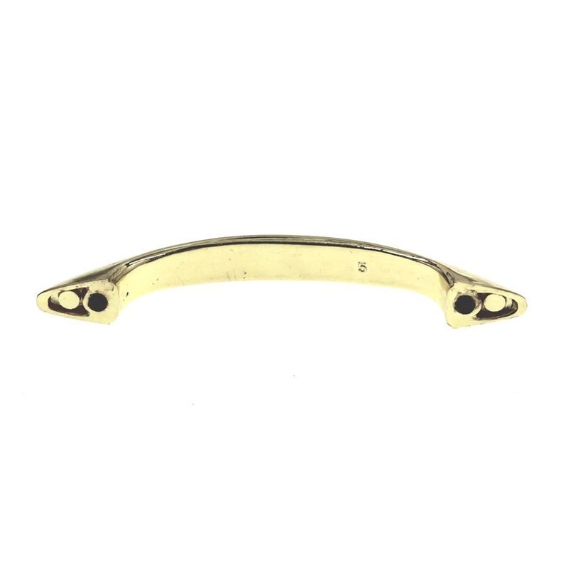 Ultra Hardware Designer's Edge Arch Pull 3" Ctr Polished Brass 59145 gallery