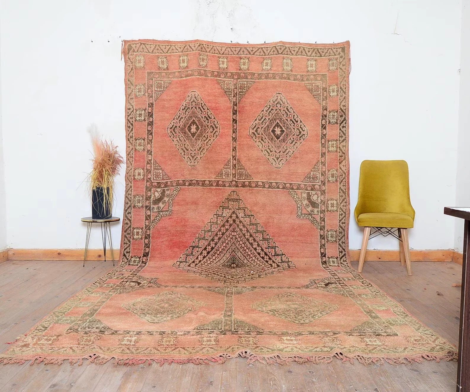 Large Berber Handmade Moroccan Rug Wool Area Rug for Living Room Carpet Rug gallery