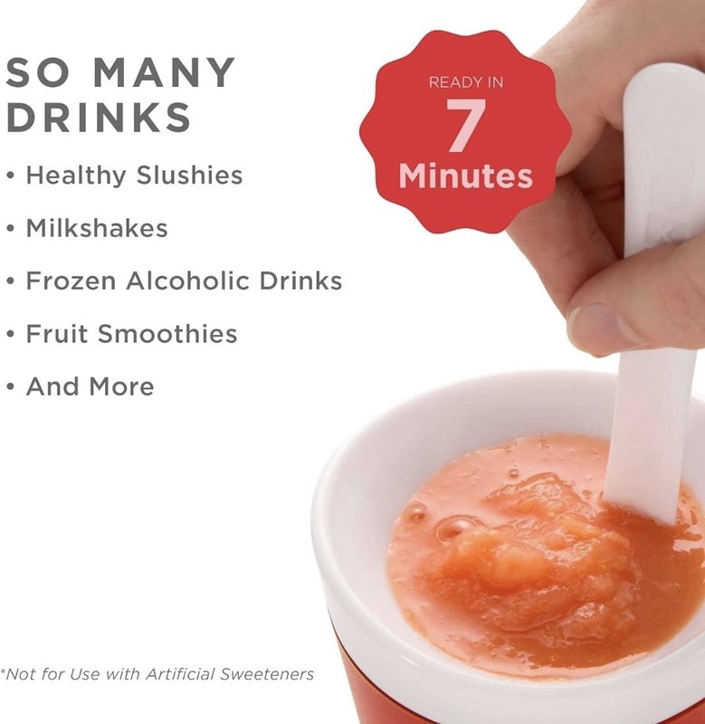 Compact Slush & Milkshake Maker - 2 - 8oz Cups for Quick Frozen Drinks gallery