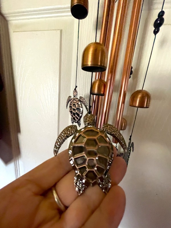 Sea Turtle Wind Chimes for Outside, Large Turtle Garden Decor, Unique Sea Animal gallery