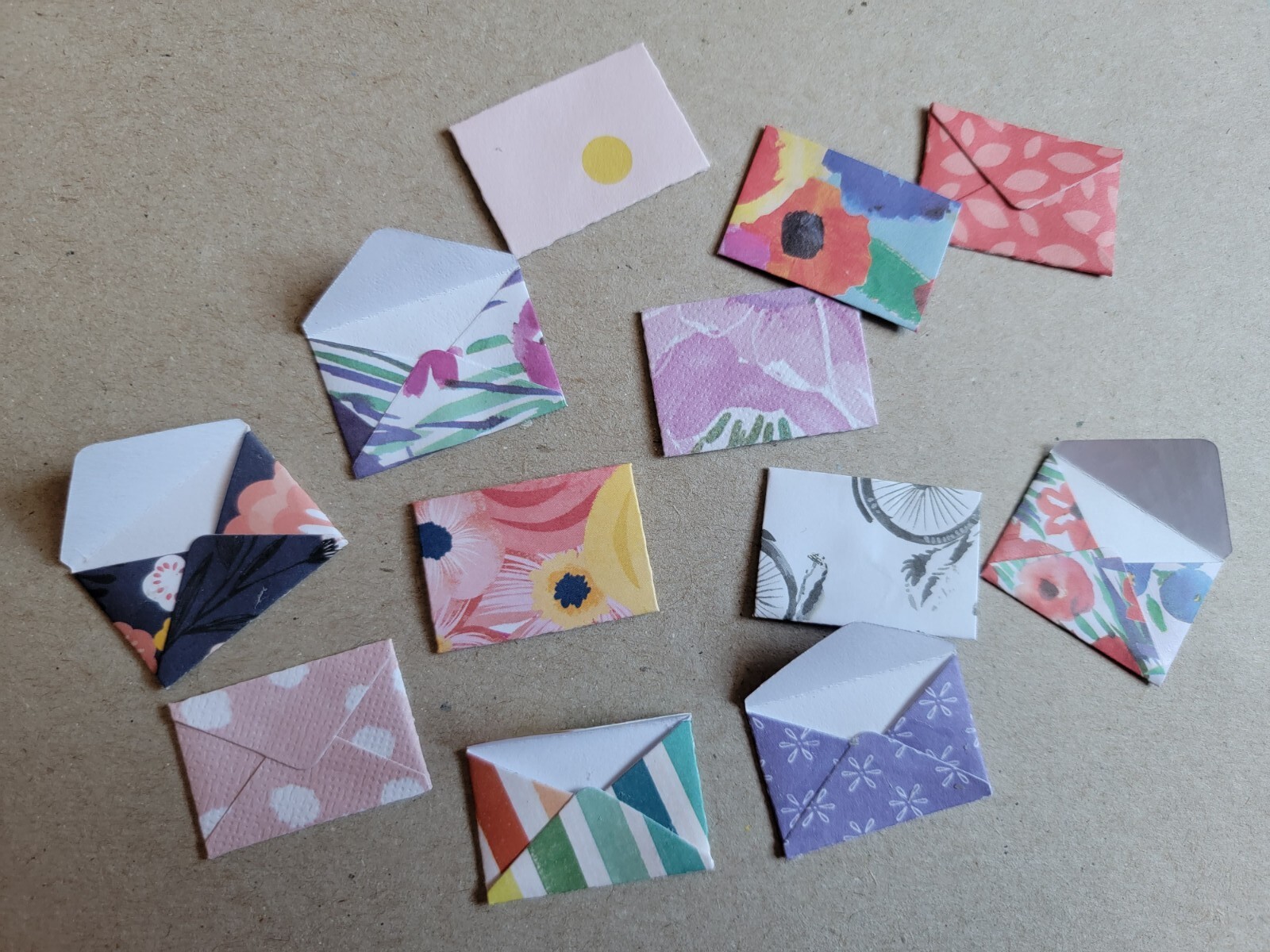 Assorted tiny design paper & cardstock envelopes 10pcs from a variety of designs gallery