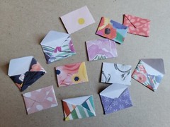 Assorted tiny design paper & cardstock envelopes 10pcs from a variety of designs