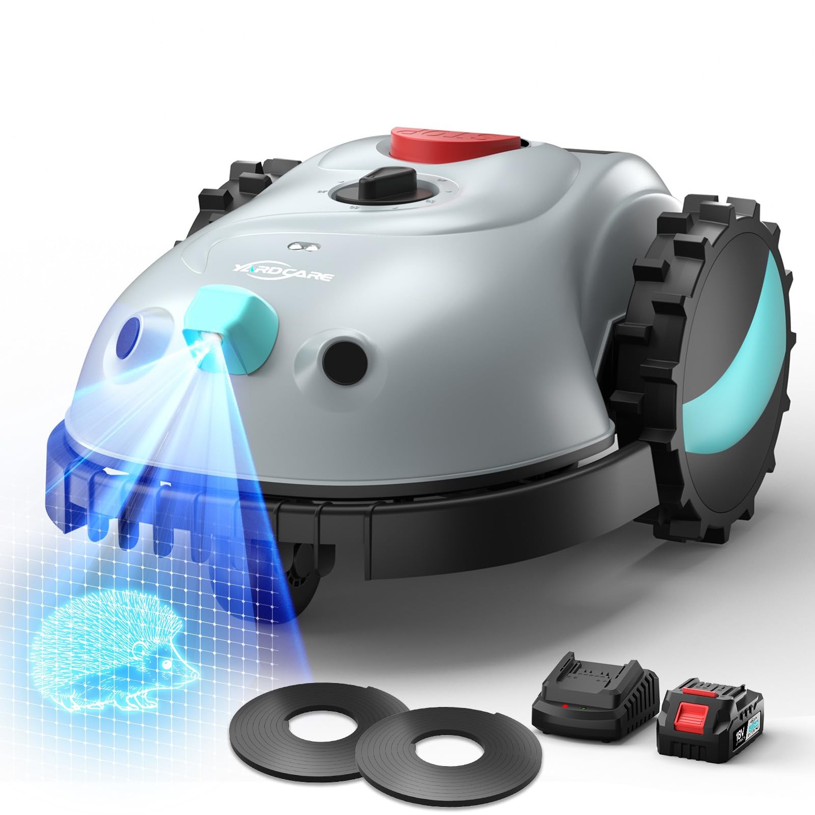 V100 Robot Lawn Mower with HD Vision Navigation, Smart Obstacle Detection, Colli gallery