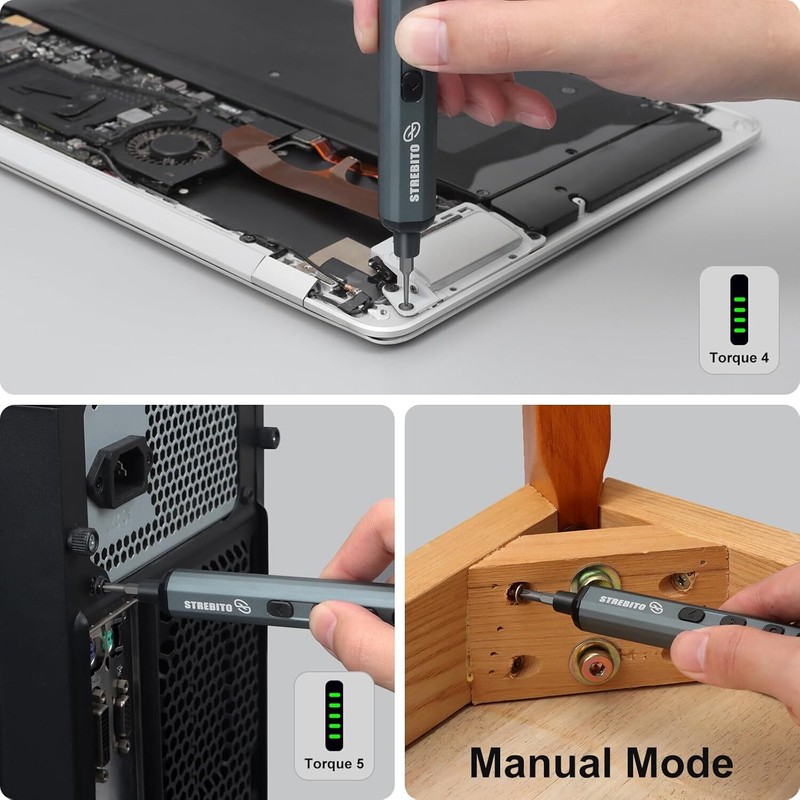 STREBITO Mini Electric Screwdriver Set, 70 in 1 Small Electric Screwdriver gallery