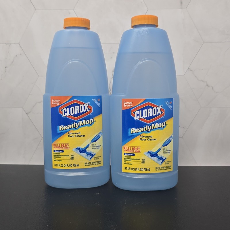 Clorox Ready Mop Advanced Floor Orange Energy Cleaner Refills 24 oz *Lot of 2 gallery