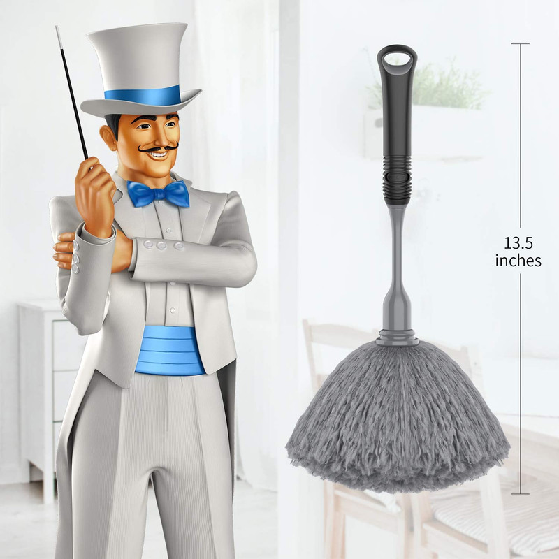 Microfiber Delicate Duster, Comfortable Non Slip Handle, Detachable Washable Dus gallery