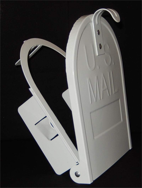 6 1/4" x 8" Snap-In Mailbox Door Replacement RetroFit White USPS Standard gallery