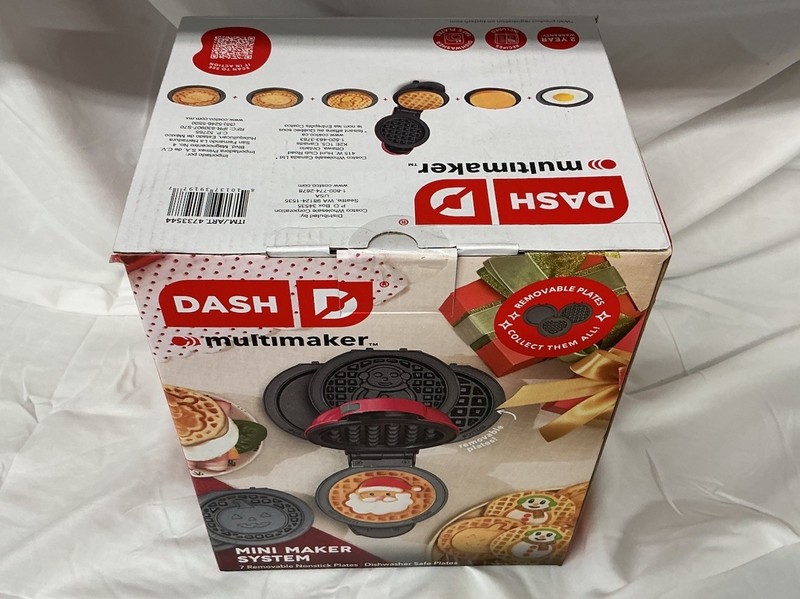 DASH Mini Waffle Maker Multimaker System 7 Removable Seasonal Plates - Non Stick gallery