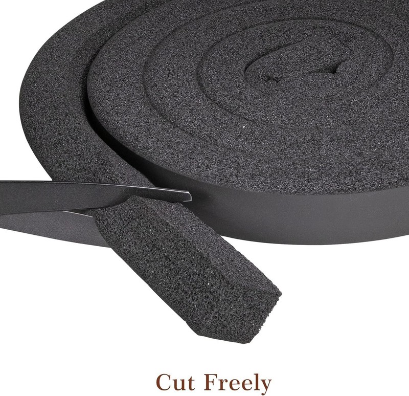 High Resilience Foam Insulation Strip - 1x1x13ft AC Seal for Draft Protection gallery