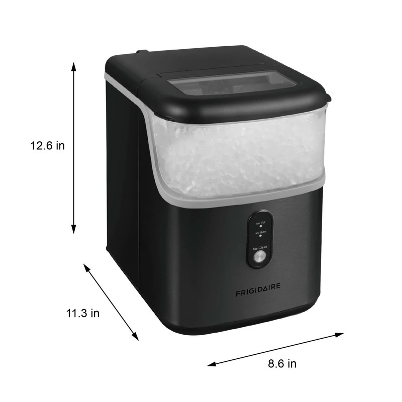 Frigidaire 33 lbs Nugget Ice Maker, Black Stainless Steel, EFIC228 Crunchy NEW gallery